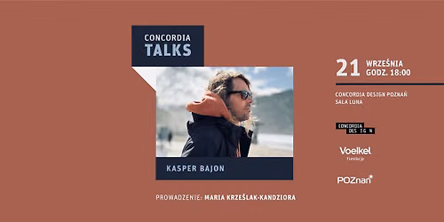 Concordia Talks: Kasper Bajon - spotkanie autorskie