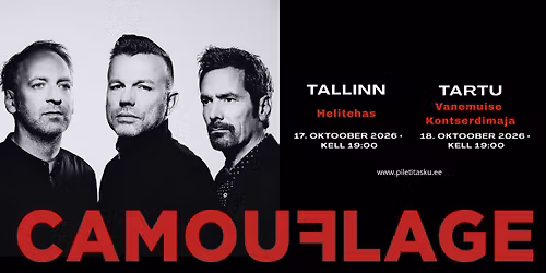 Camouflage Live Tallinn 17. oktoober 2026