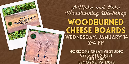 Charcuterie Boards \/\/ A Make-and-Take Woodburning Workshop