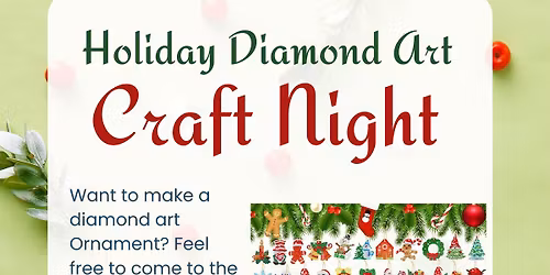 Holiday Diamond Art Craft Night
