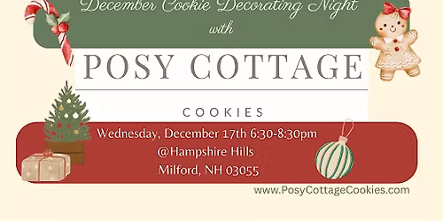 December Christmas Cookie Decorating Night with Posy Cottage Cookies