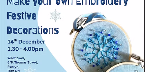 Make your own Embroidery Festive Decorations