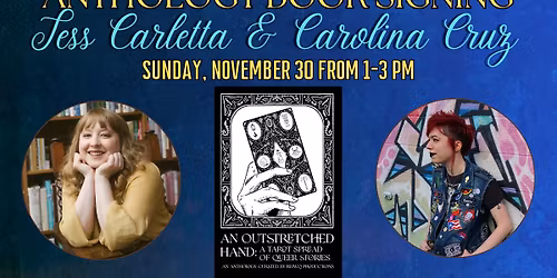 UPDATED DATE! Anthology Book Signing - Tess Carletta & Carolina Cruz - An Outstretched Hand