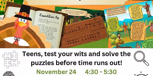 Teen Escape Room: Pilgrim's Problem