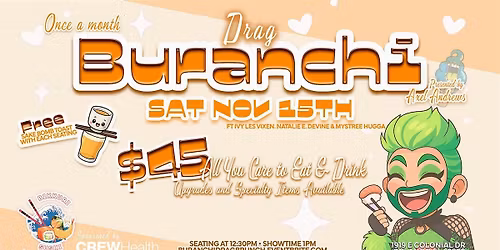 Sushi Drag Brunch \/ All You Can Eat & Drink 11.15.25