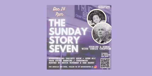 Sunday Story Seven with Jahman Hill and musical guest Chris Crofton