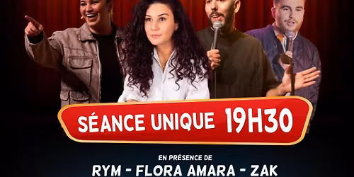 LA POETERIE COMEDY CLUB + DJ SET | RYM - FLORA AMARA - ZAK - GUILLAUME DOLLE