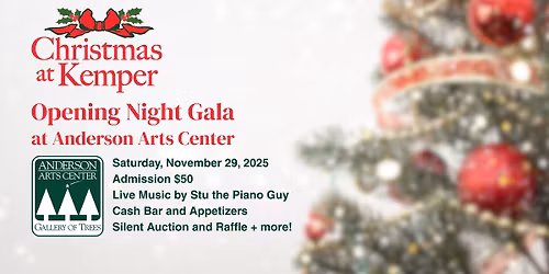 Gallery of Trees Opening Night Gala Fundraiser at Anderson Arts Center - Christmas at Kemper!