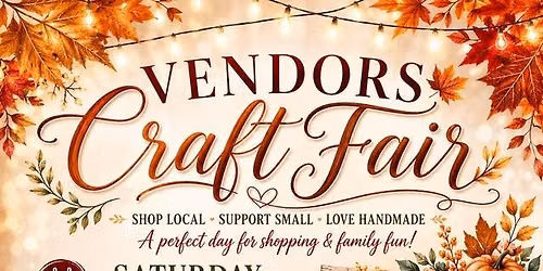 Vendors Craft Fair Fall 2026