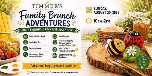 Timmer\u2019s Family Brunch Adventures: Rock Painting & Backyard Adventure