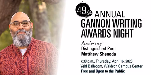 49th Annual Gannon Writing Awards Night