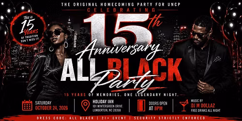 ALL BLACK PARTY 15th ANNIVERSARY
