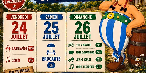DUCASSE DE MACQUENOISE 24-25-26 juillet