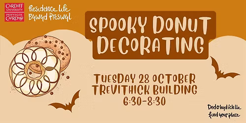 Spooky Donut Decorating | Addurno Toesenni Spwci