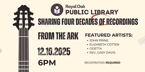 Sharing Four Decades of Live Recordings from The Ark