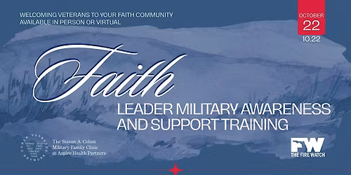Faith Leader Military Awareness and Support Training - In Person