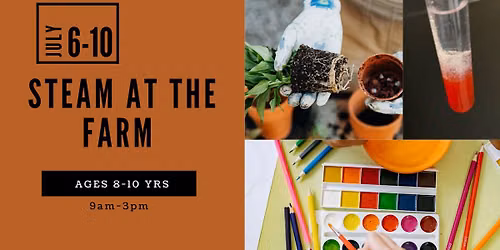 STEAM (Science, Technology, Engineering, Art & Math) at the Farm Ages 8-10 