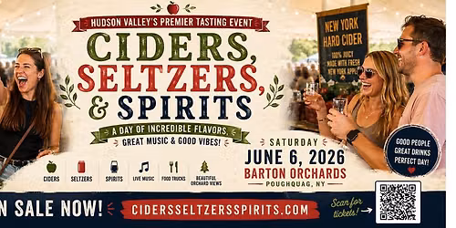 Hudson Valley Ciders, Seltzers, & Spirits 2026