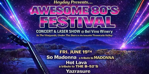 Awesome 80s Show at Americana Theatre