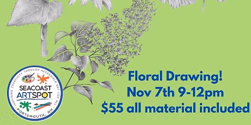 Fundamentals of Drawing: Florals! $55