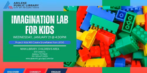Imagination Lab: LEGO Snowflakes (Main Library)