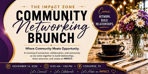 The Impact Zone Community Networking Brunch