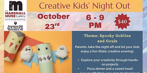 Creative Kids' Night Out at The Marshall Muse Gallery