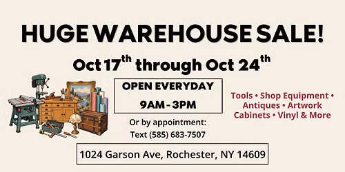 Huge Warehouse Sale