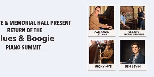 The Return of the Blues and Boogie Piano Summit at Anderson Theater at Memorial Hall OTR