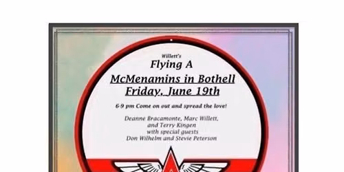 June 19th Flying A at McMenamins with special guests