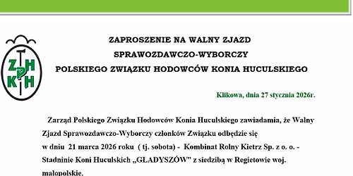 WALNY ZJAZD SPRAWOZDAWCZO-WYBORCZY