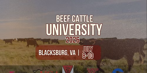 2026 Virginia Beef Cattle University