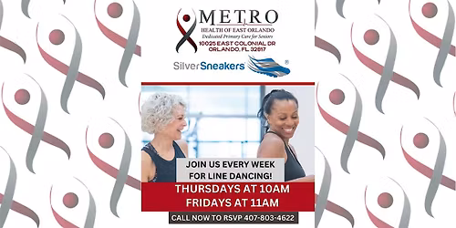 Free Line Dancing for Seniors with Silver Sneakers at MetroHealth