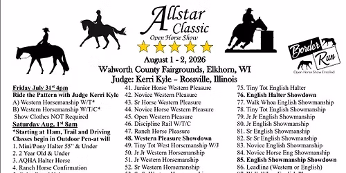 Allstar Classic Open Horse Show 