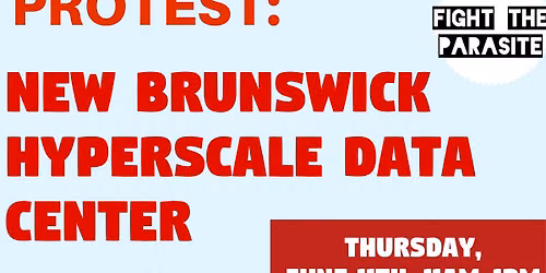 New Brunswick ai Data center PROTEST
