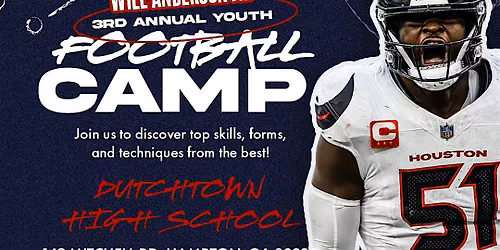 Will Anderson Jr. 3rd Annual Youth Football Camp