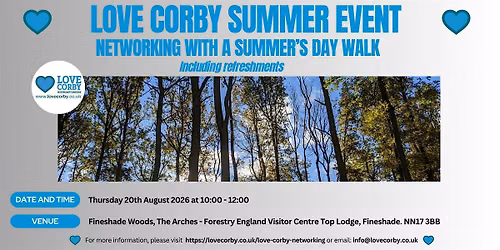 Love Corby August Networking Event - Summer Fun