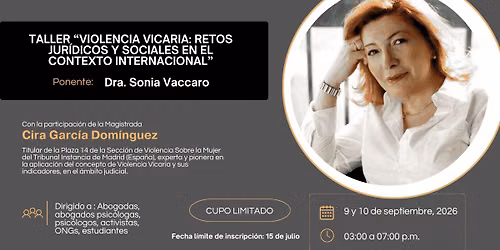 Taller "Violencia Vicaria: Retos Jur\u00eddicos y Sociales en el Contexto Internacional"