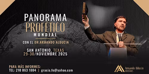 Seminario Panorama Prof\u00e9tico Mundial - Enlace registro d\u00eda - Domingo