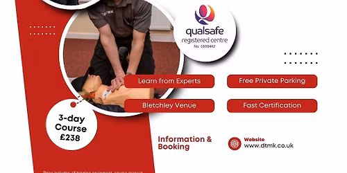 Qualsafe Level 3 Award in First Aid at Work (RQF) [3-day Course]