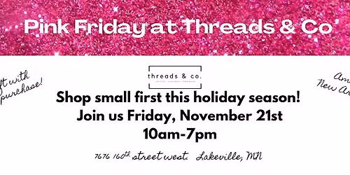 Pink Friday: Shop Small First this Holiday Season!