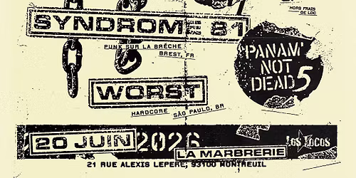 Panam' not dead #5 \u2620\ufe0f Agnostic Front\ud83d\udd78The Restarts\ud83d\udd78Syndrome 81\ud83d\udd78Worst