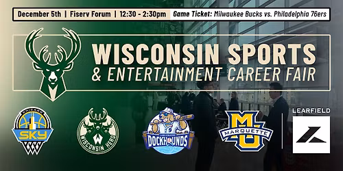 Wisconsin  Sports & Entertainment Career Expo Presented by TeamWork Online