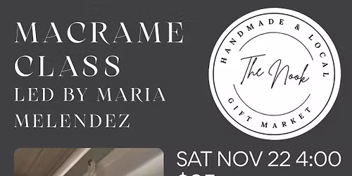 Macrame Class- Plant Hanger!