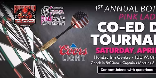 Bottoms Up Pink Ladies Co-Ed Dart Tournament