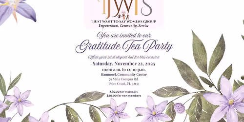 Gratitude Tea Party Save the Date