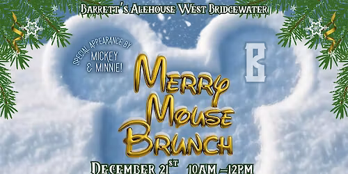 Merry Mouse Brunch at Barrett\u2019s Alehouse West Bridgewater!