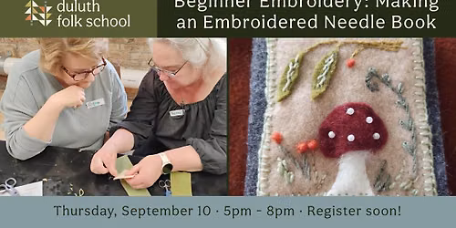 Beginner Embroidery: Making an Embroidered Needle Book