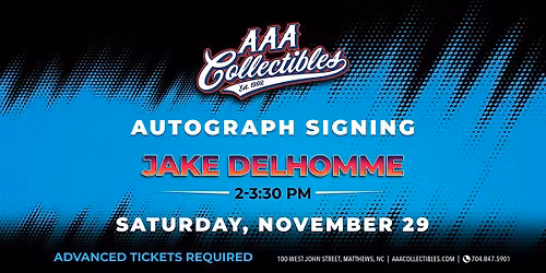 Jake Delhomme Autograph Signing (advanced tix required)