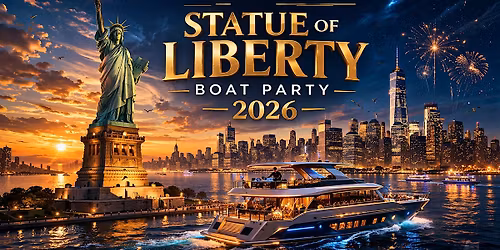 Blue Glove Presents: #1 STATUE OF LIBERTY BOAT 2026 (Hookah + Open Bar!)